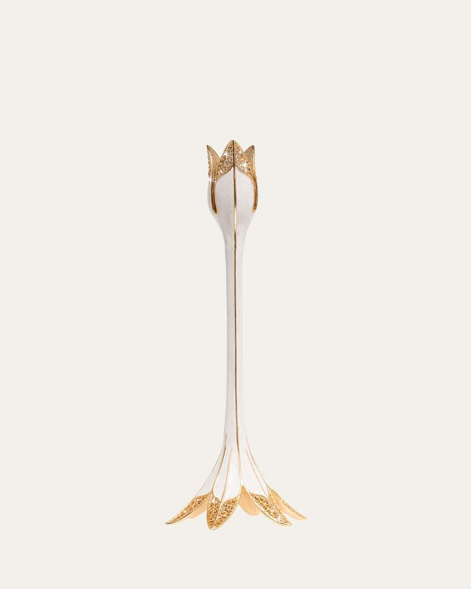 Tulip Tall Candlestick Holder